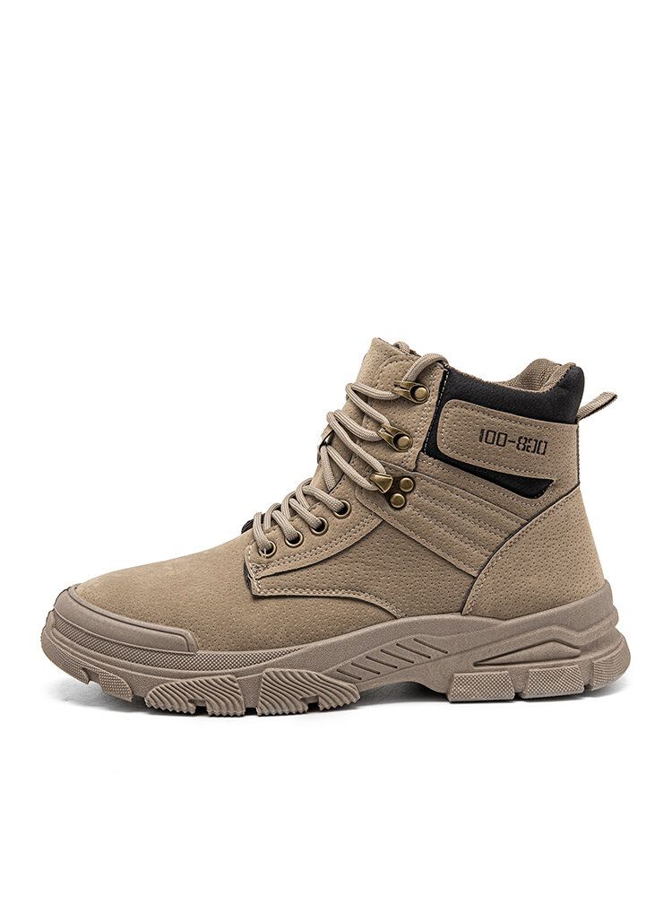
	Men Synthetic Suede Non Slip Outdoor Casual Ankle Boots