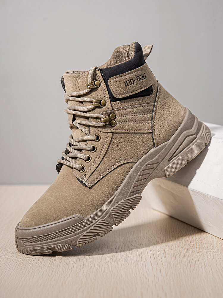 
	Men Synthetic Suede Non Slip Outdoor Casual Ankle Boots