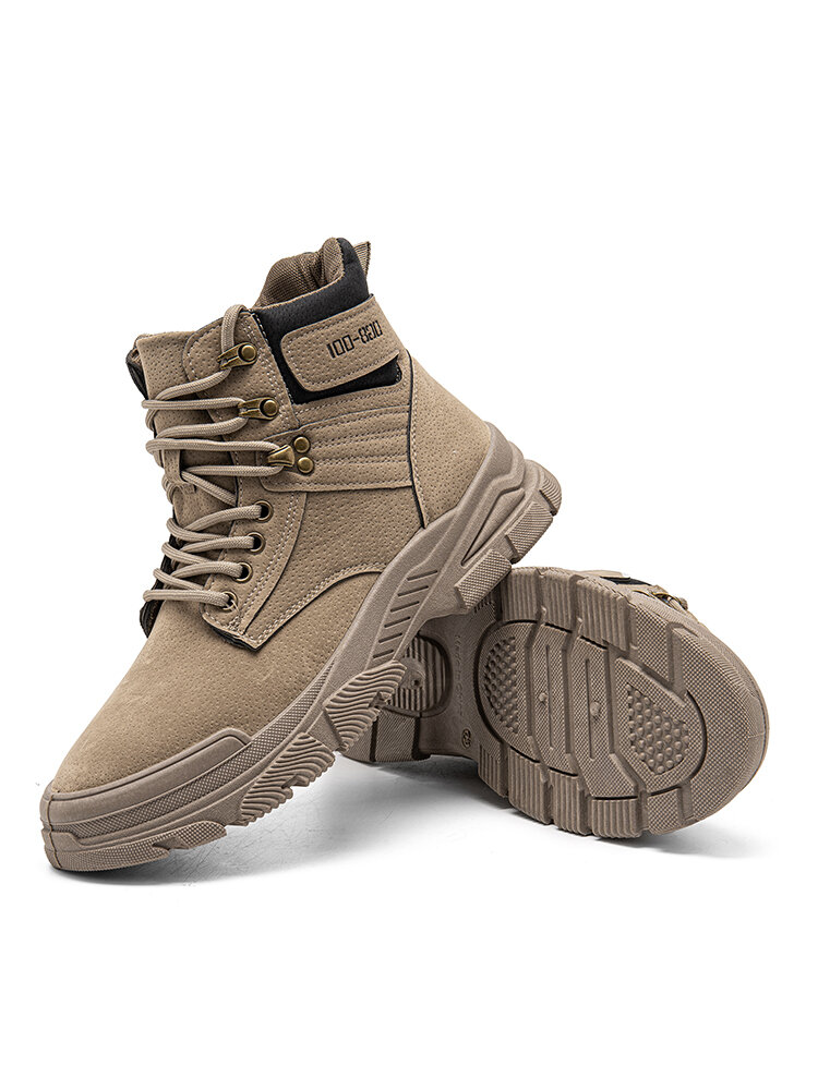 
	Men Synthetic Suede Non Slip Outdoor Casual Ankle Boots