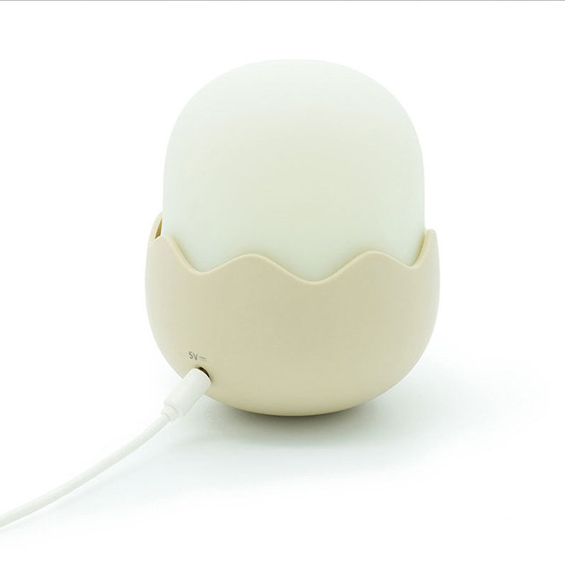 
	KCASA HC-03 Egg Shape Chick Lamp USB Rechargeable Touch Switch Adjustable Brightness Child Night Lig