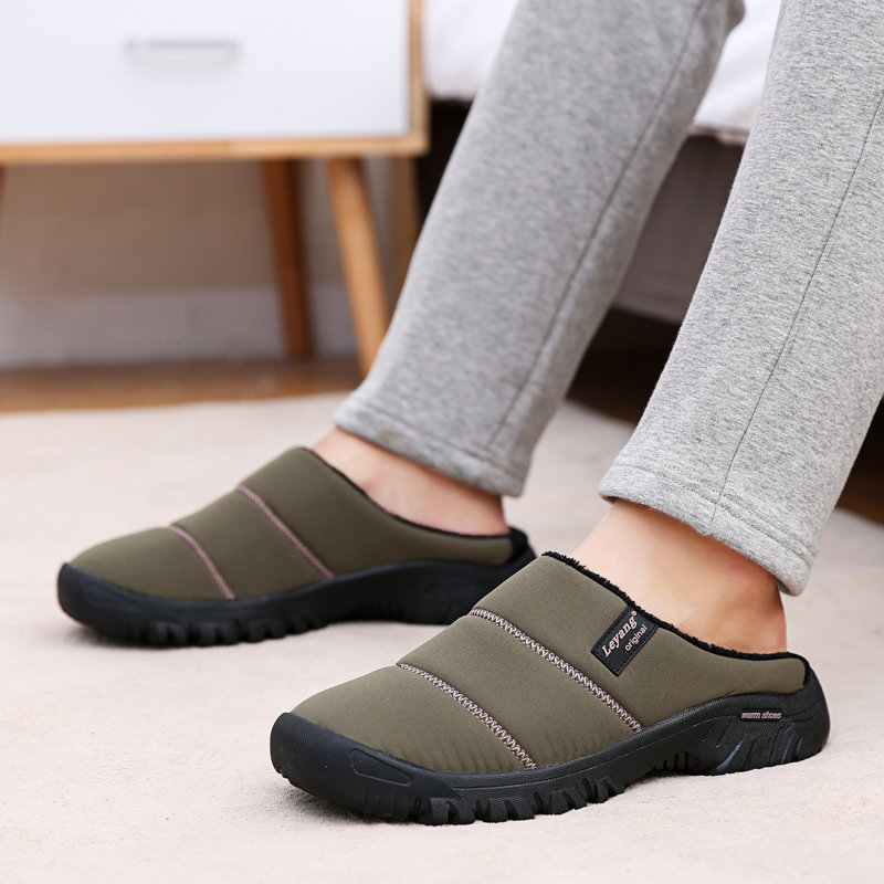 
	Men Warm Waterproof Non Slip Comfy Soft Home Slipper Boots