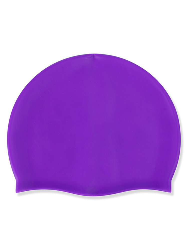 
	Silicone Waterproof Solid Color Swimming Cap For Adult
