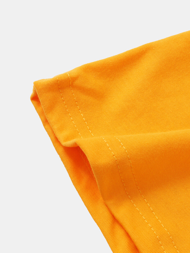 
	Mens Smile Pattern Short Sleeve Preppy Hooded T-Shirt