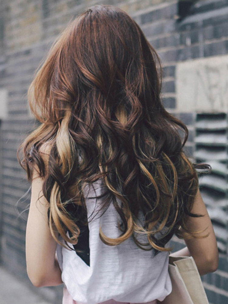 
	38 Colors Synthetic Hair Extensions 5 Clips False Hair Pieces Long Curly Wig