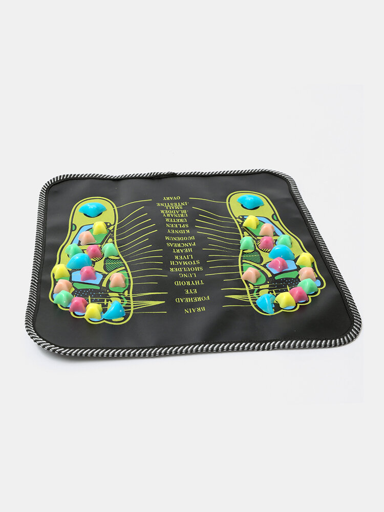 
	Reflexology Massage Mat Foot Acupressure Massage Pad Walk Stone Foot Leg Pain Relief Health Care