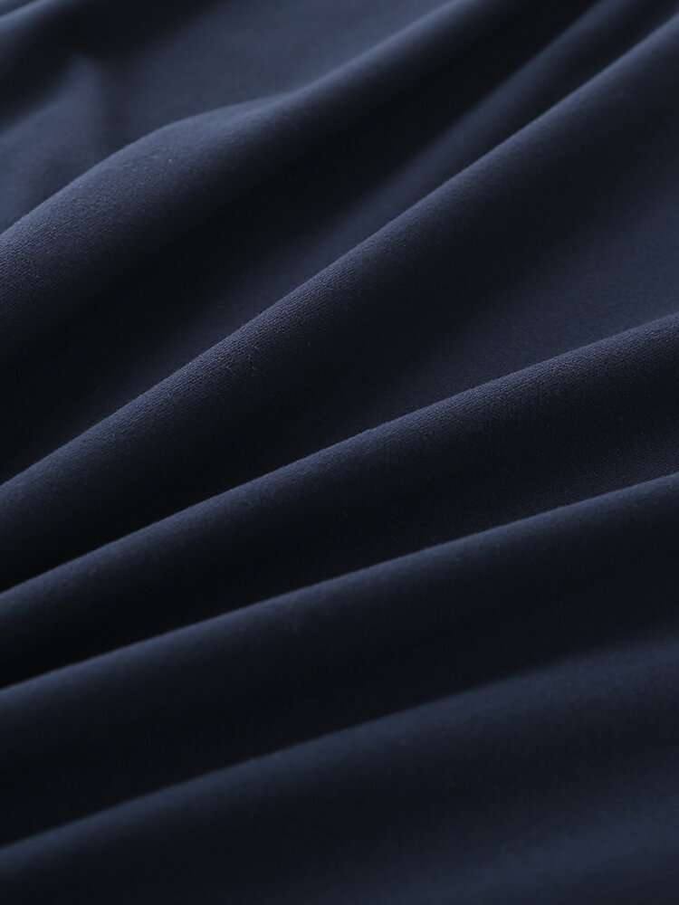 
	Men Cotton Plain Chest Pocket Home Casual Loose Short Sleeve T-Shirt 11 Colors