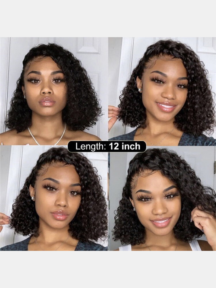 
	Afro Small Curly Wig Women Medium-Length Curly Hair Full Head Cover Wig