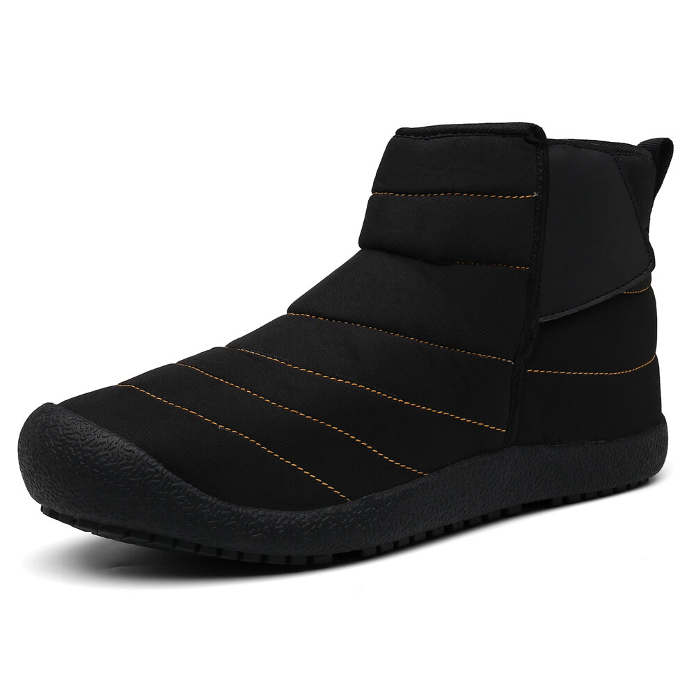 
	Men Waterproof Warm Lining Hook Loop Toe Protective Casual Ankle Boots
