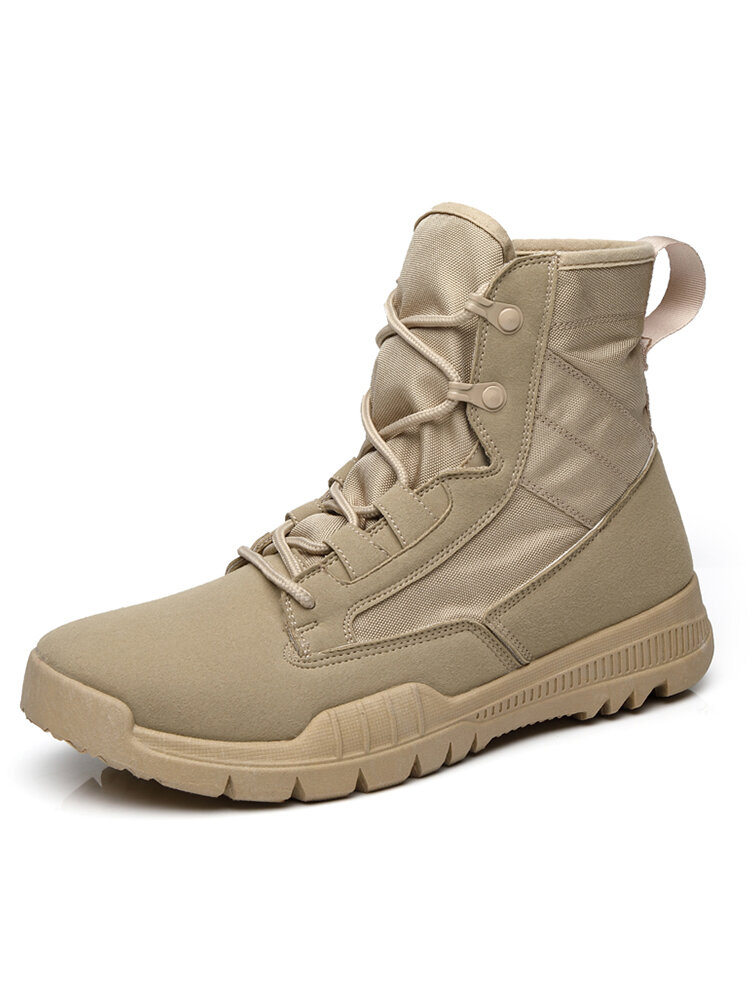 
	Men Synthetic Suede Outdoor Slip Resistant Combat Boots