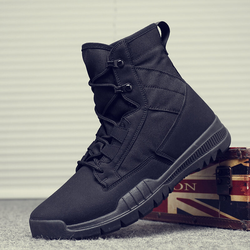 
	Men Synthetic Suede Outdoor Slip Resistant Combat Boots