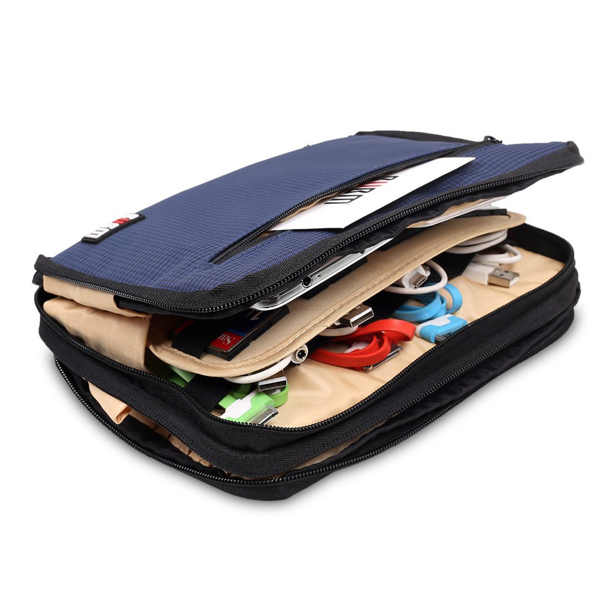 
	BUBM Portable Universal Electronics Accessory Digit Cable Organizer Bag
