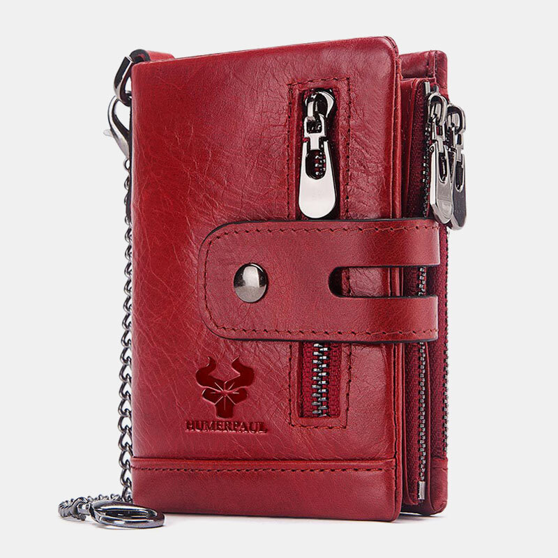 
	Men Genuine Leather RFID Wallet Card Holder
