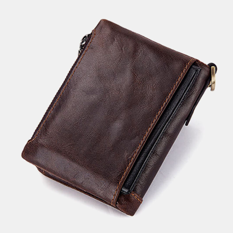 
	Men Genuine Leather RFID Wallet Card Holder