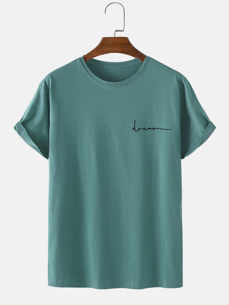 
	Mens 100% Cotton Character Print Crew Neck Short Sleeve T-Shirt