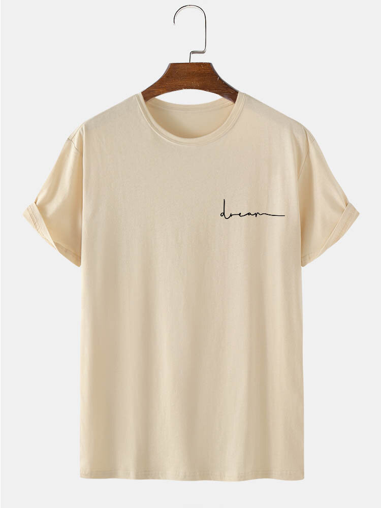 
	Mens 100% Cotton Character Print Crew Neck Short Sleeve T-Shirt