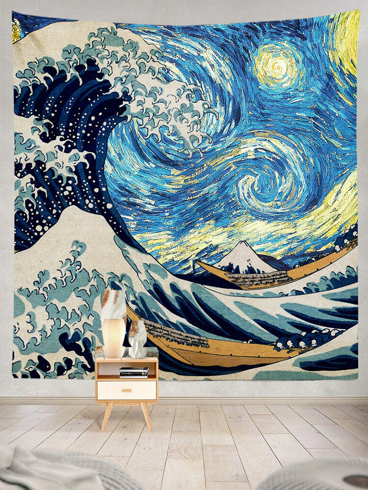 
	Impressionist Art Natural Landscape Pattern Tapestry Art Home Decoration Living Room Bedroom Decoration