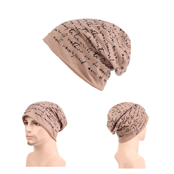 
	Men Autumn Warm Cotton Beanie Cap Casual Soft Breathable Skullies Knit Hat