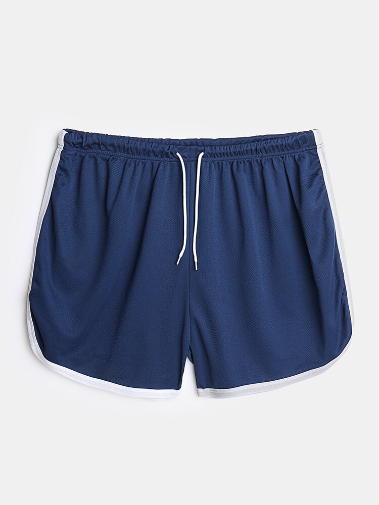 
	Mens Solid Color Breathable Mesh Net Board Shorts