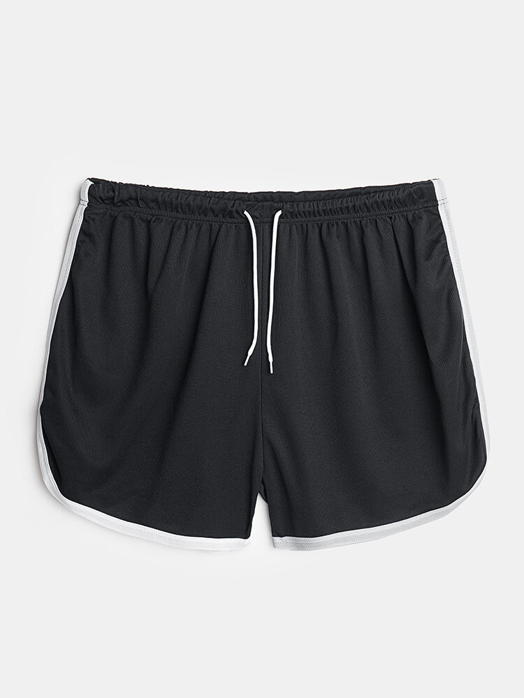 
	Mens Solid Color Breathable Mesh Net Board Shorts