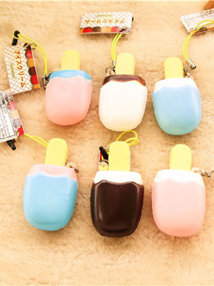 
	6x3x1.7cm Kawaii Squishy Simulation Ice Cream Toys Slow Rising Fun Toys Soft Decoration