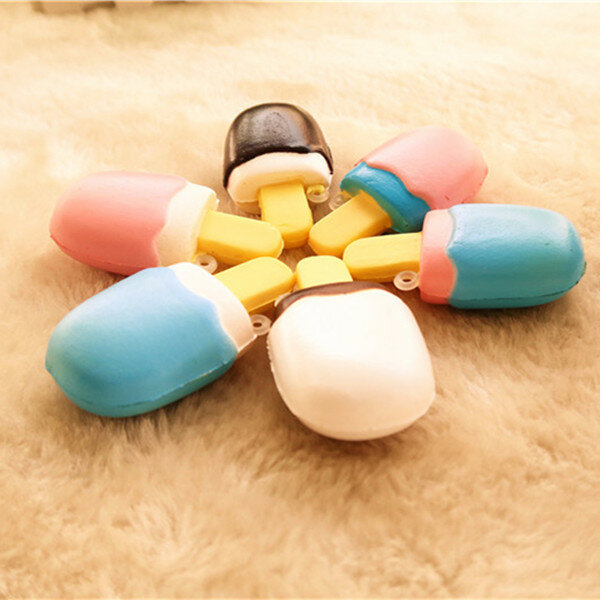 
	6x3x1.7cm Kawaii Squishy Simulation Ice Cream Toys Slow Rising Fun Toys Soft Decoration