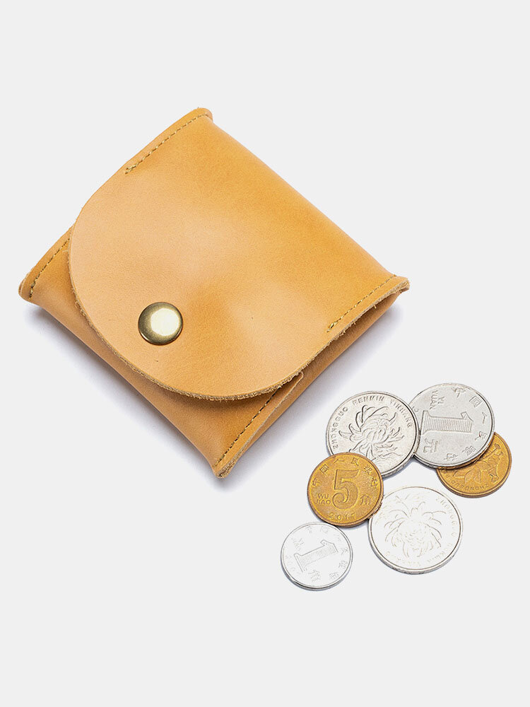 
	Men Genuine Leather Cow Leather Earphone Bag Coin Purse Storage Bag