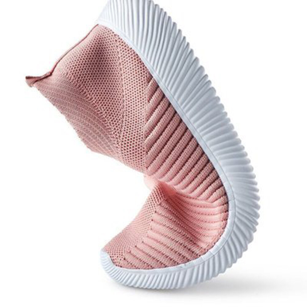 
	Big Size Women Running Sneakers Athletic Breathable Mesh Soft Vulcanized Socks Shoes