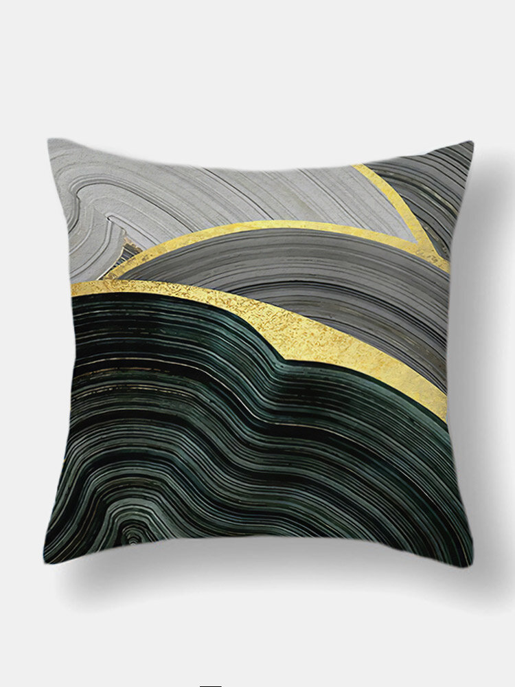 
	1PC Abstract Marble Stone Pattern Dacron Pillowcase Throw Pillow Cover Sofa Home Car Cushion Cover