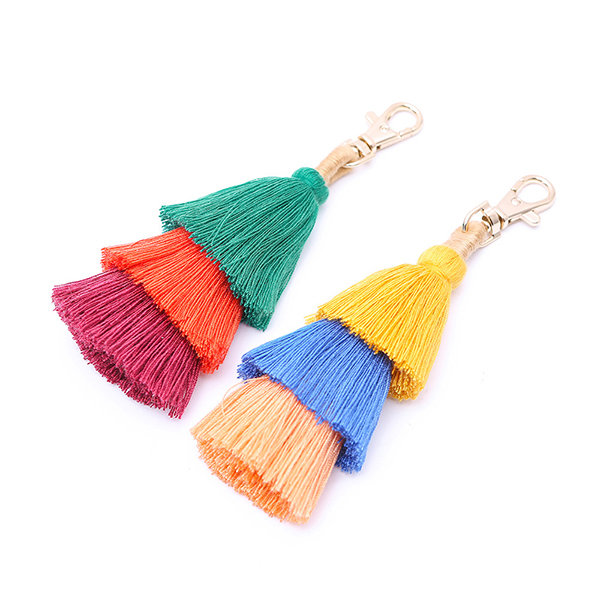 
	Women Bohemian Bag Accessories Tassel Pendant Keychain