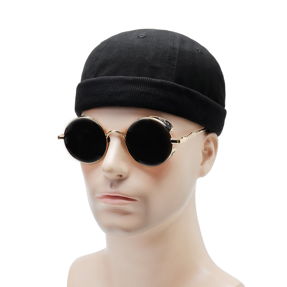 
	Men & Women Women Plus Size Retro Brimless Hat Adjustable Hats For Big Head Rolled Cuff Sailor Cap