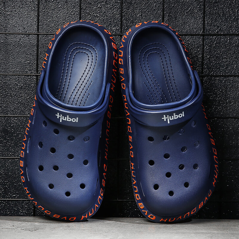 
	Men Comfy Closed Toe Hole Sandals Beach Water Clogs