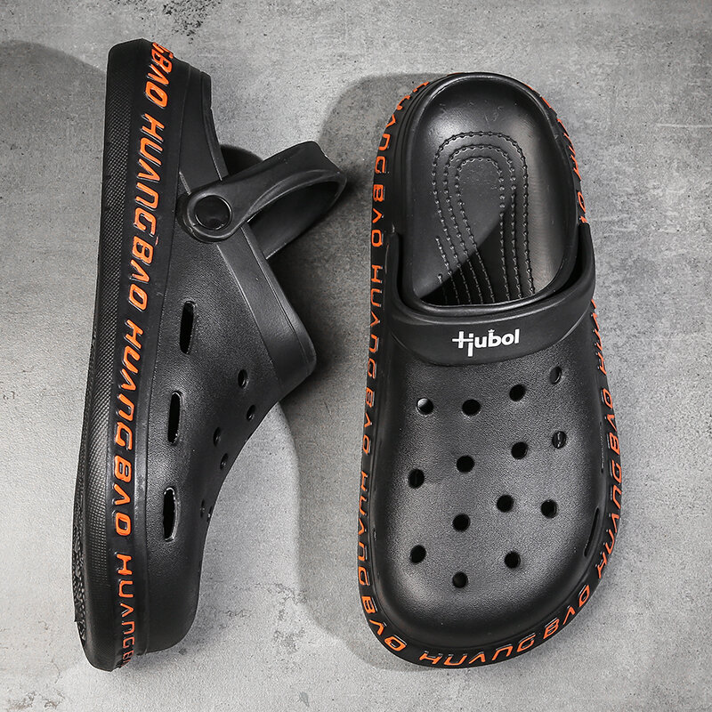 
	Men Comfy Closed Toe Hole Sandals Beach Water Clogs