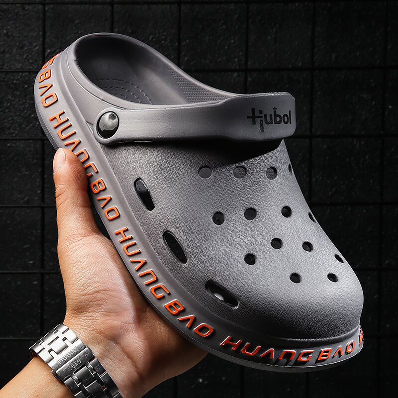 
	Men Comfy Closed Toe Hole Sandals Beach Water Clogs