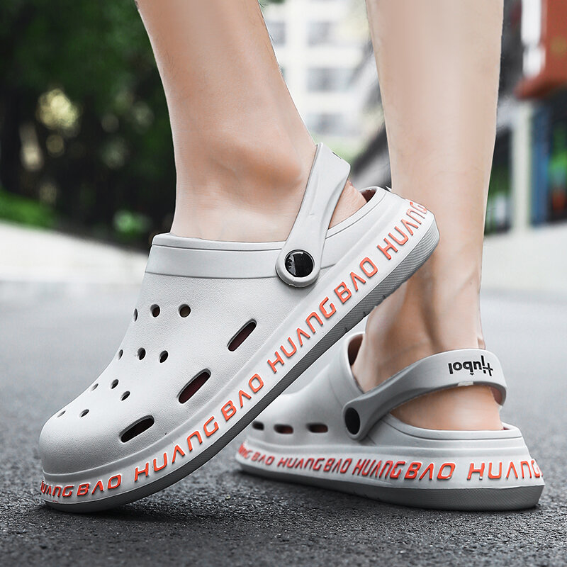 
	Men Comfy Closed Toe Hole Sandals Beach Water Clogs