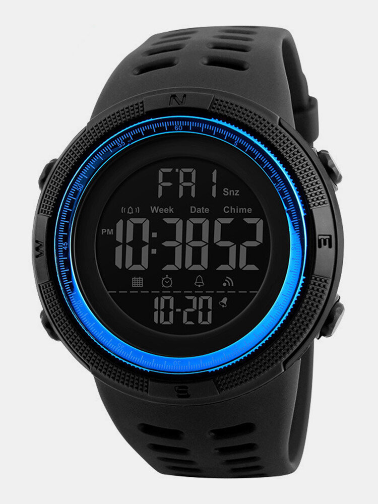 
	SKMEI Men’s Sport Watches Alarm Chrono Countdown Waterproof Digital Watch Clock for Him