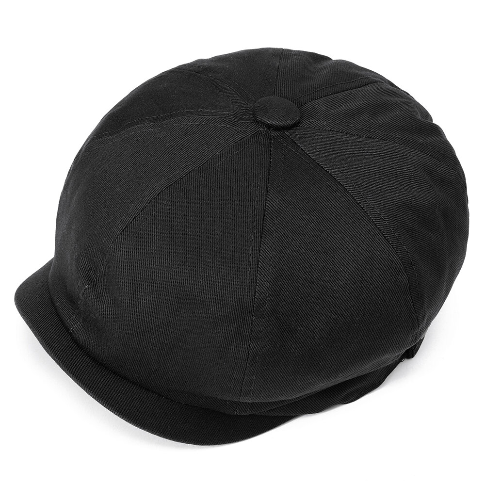 
	Men Denim Cotton Washed Newsboy Hat Windproof Wild Outdoor Travel Octagonal Cap Beret Cap