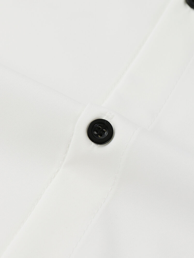 
	Mens Solid Color Smile Face Print Loose Light Short Sleeve Shirts