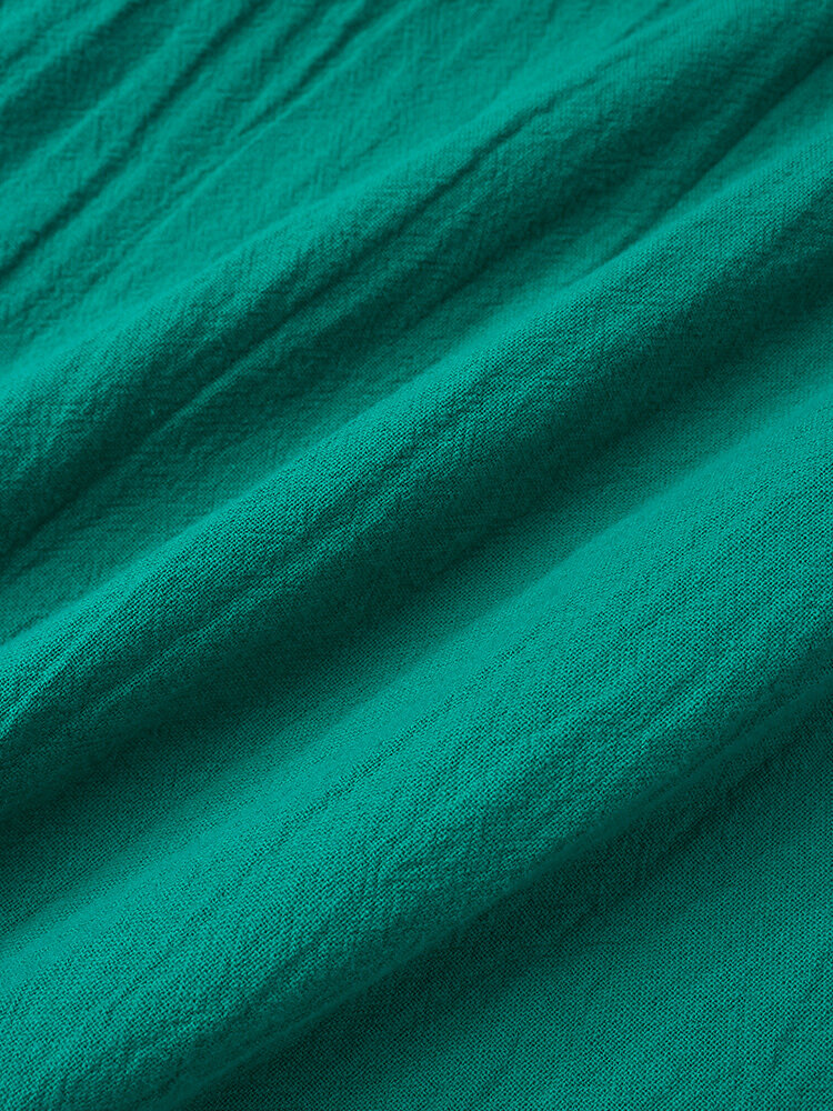 
	Flower Embroidery Button Half Sleeve Blouse For Women