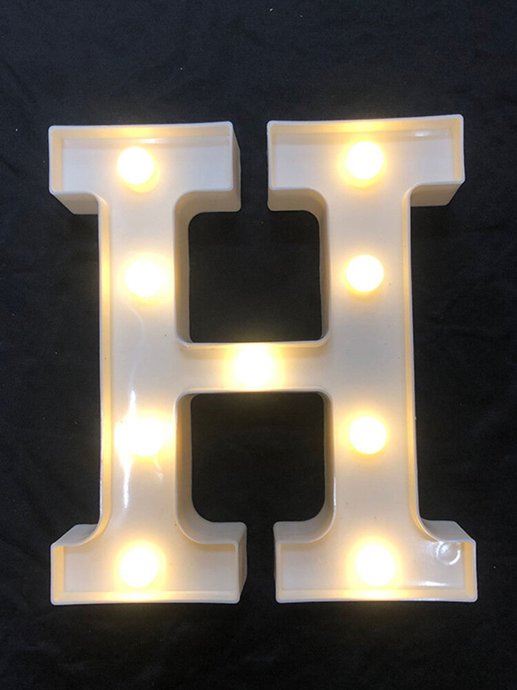 
	LED English Letter And Symbol Pattern Night Light Home Room Proposal Decor Creative Modeling Lights For Bedroom Birthday Party