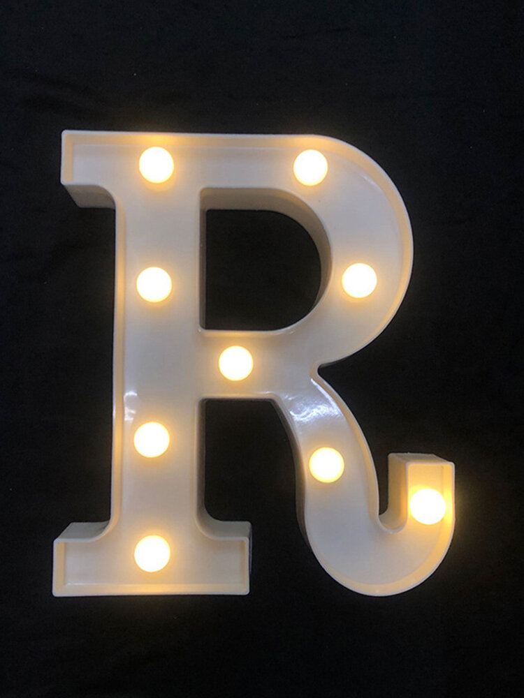 
	LED English Letter And Symbol Pattern Night Light Home Room Proposal Decor Creative Modeling Lights For Bedroom Birthday Party