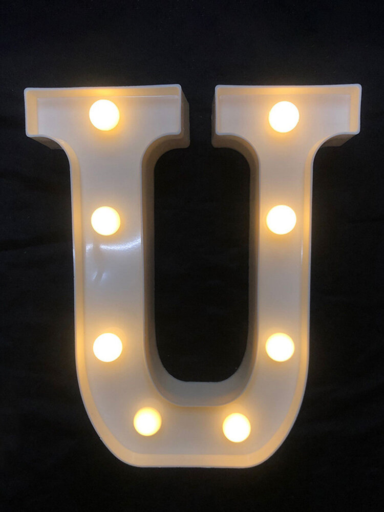 
	LED English Letter And Symbol Pattern Night Light Home Room Proposal Decor Creative Modeling Lights For Bedroom Birthday Party