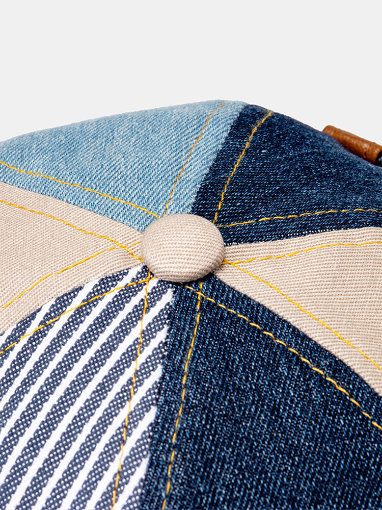 
	COLLROWN Men & Women Patchwork Color Casual Fashion Brimless Beanie Landlord Cap Skull Cap