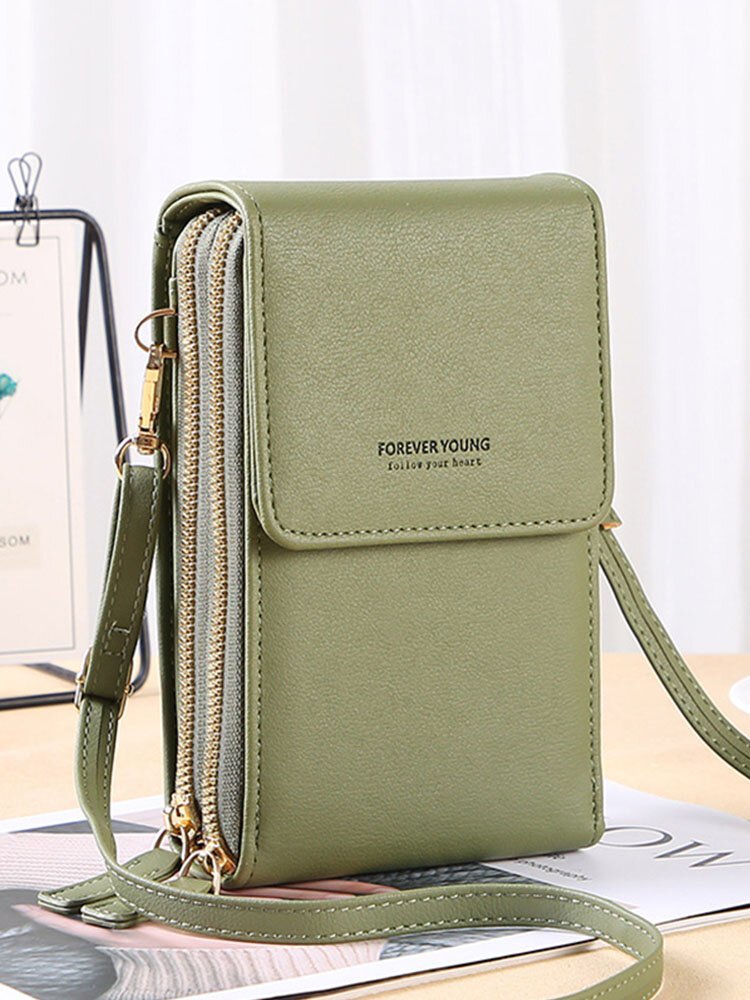 
	6.5 inch Touch Screen Bag RFID Clutch Bag Card Bag Large Capacity Multi-Pocket Crossbody Phone Bag