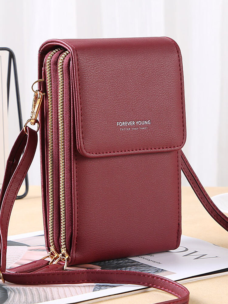 
	6.5 inch Touch Screen Bag RFID Clutch Bag Card Bag Large Capacity Multi-Pocket Crossbody Phone Bag