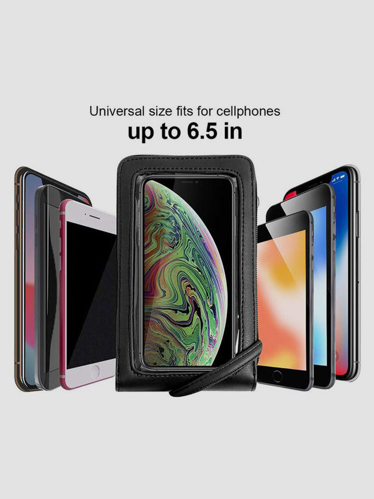 
	6.5 inch Touch Screen Bag RFID Clutch Bag Card Bag Large Capacity Multi-Pocket Crossbody Phone Bag