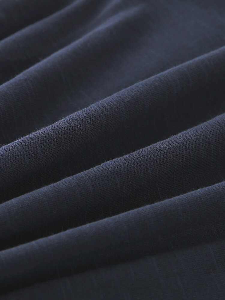 
	Mens Solid Color Breathable & Thin Loose Casual O-Neck T-Shirts