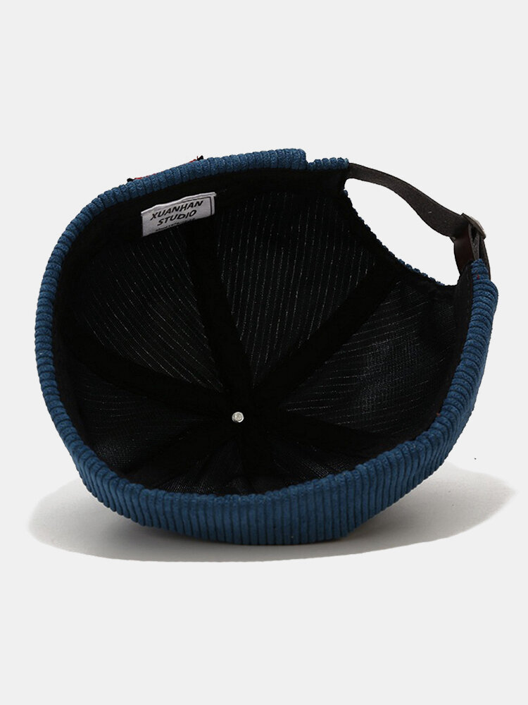 
	Men & Women Corduroy Casual Retro Personality Fashion Brimless Beanie Skull Hat Landlord Hat